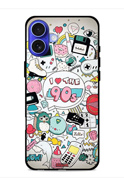 Tolwak Apple iPhone 16 Plus Protective Case Cover I Love The 90s
