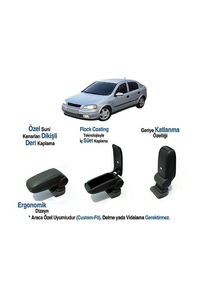 TUNAX OTO For Opel Astra g Car Specific Armrest Armrest Without Screw 1998 1999 2000 2001 2002 2003 2004