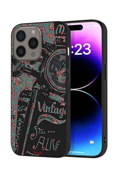 Tolwak غطاء حماية لجهاز Apple iPhone 15 Pro بتصميم دراجة نارية كلاسيكية