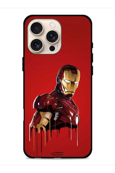 Tolwak غطاء حماية لجهاز Apple iPhone 16 Pro بتصميم الرجل الحديدي
