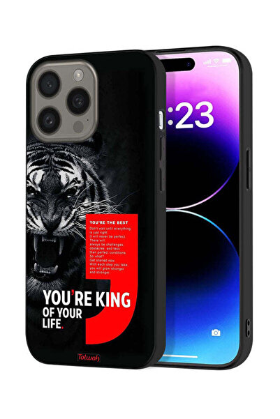 Tolwak غطاء حماية لجهاز Apple iPhone 15 Pro أنت ملك حياتك