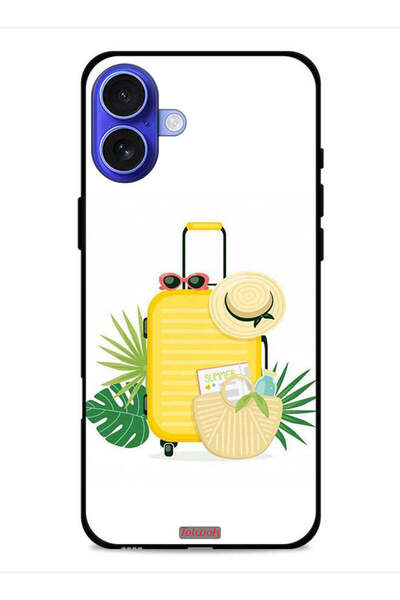 Tolwak غطاء حماية لجهاز Apple iPhone 16 برسومات فنية رقمية صيفية