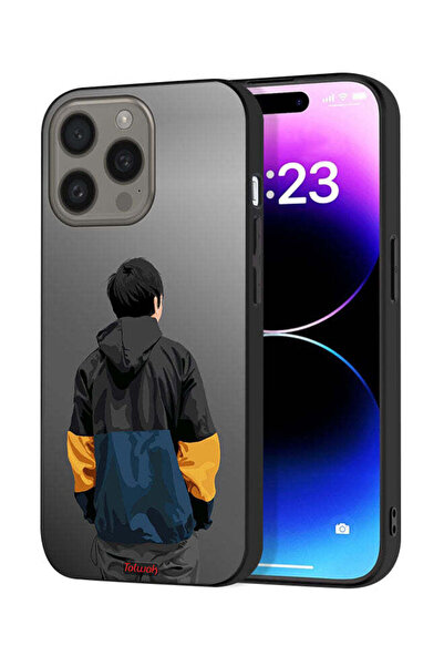 Tolwak غطاء حماية لجهاز Apple iPhone 15 Pro Max بتصميم صورة صبي