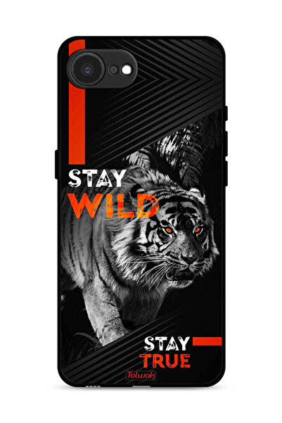 Tolwak غطاء حماية لجهاز Apple iPhone 16e - Stay Wild Stay True