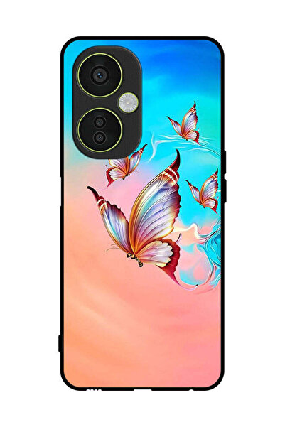 Covernex غطاء حماية لهاتف OnePlus Nord CE 3 Lite بنقشة فراشات تحلق فوق لون ال...