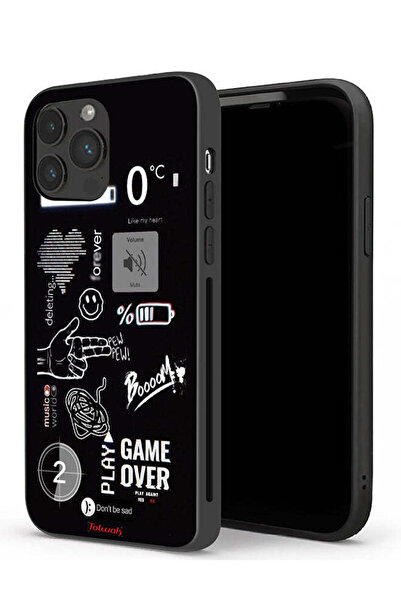 Tolwak جراب حماية لجهاز Apple iPhone 13 Pro Max Game Over Pew Pew