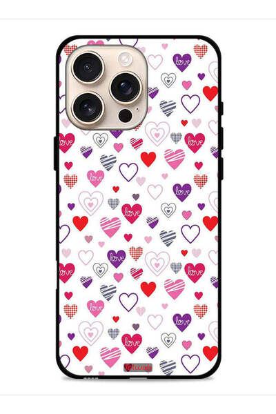 Tolwak غطاء حماية لهاتف Apple iPhone 16 Pro Max بتصميم قلوب