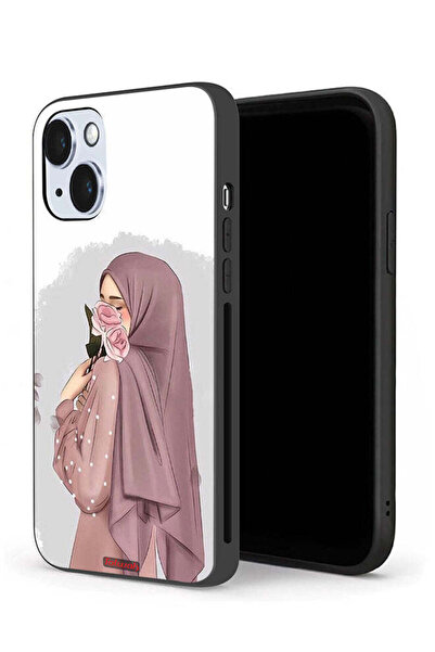 Tolwak غطاء حماية لجهاز آيفون 14 من آبل يحمل صورة فتاة تحمل ورودًا