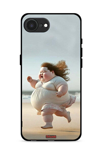 Tolwak غطاء حماية لجهاز Apple iPhone 16e - فتاة سمينة تركض