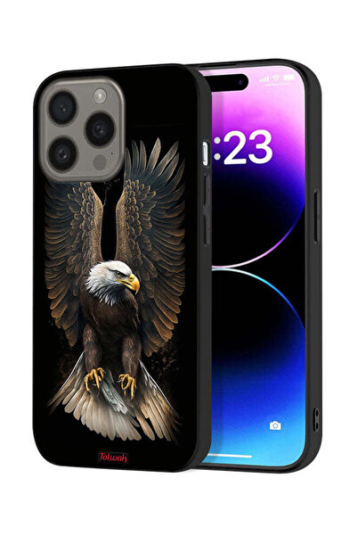 Tolwak غطاء حماية لجهاز Apple iPhone 15 Pro Max بتصميم أجنحة نسر منتشرة