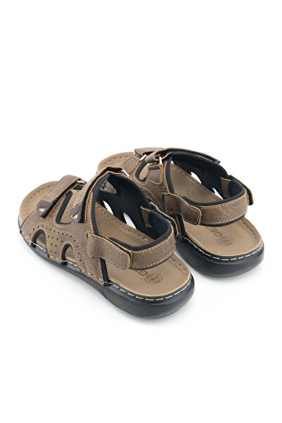 GEZER Καλοκαιρινά σανδάλια Gezer για άνδρες σε καφέ χρώμα