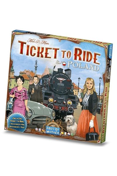 Asmodee Joc Asmodee - Ticket to Ride, Colecție de hărți, Polonia, lb. engleză