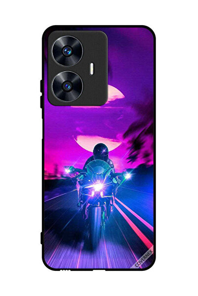 Covernex Protective Case Cover For Realme C55 Man On Bike Wallpaper