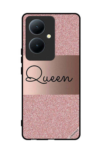 Covernex غطاء حماية لهاتف Vivo Y78 5G بخلفية لامعة من Queen Glitters