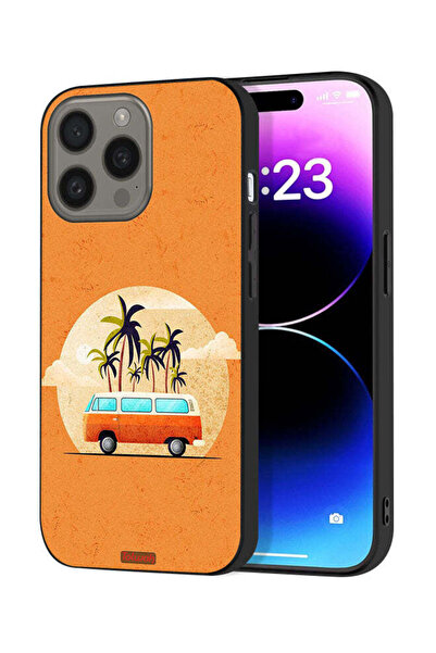Tolwak غطاء حماية لجهاز Apple iPhone 15 Pro بتصميم حافلة فنية