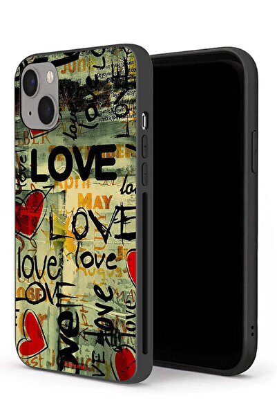 Tolwak غطاء حماية لجهاز Apple iPhone 13 mini مع علامات الحب