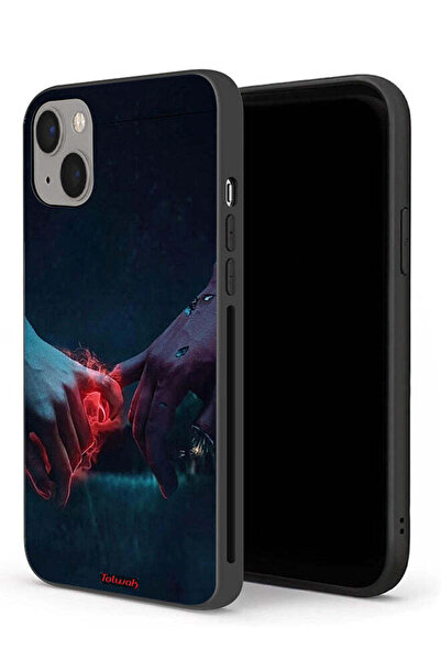 Tolwak جراب حماية لجهاز Apple iPhone 13 mini - يدان محترقتان