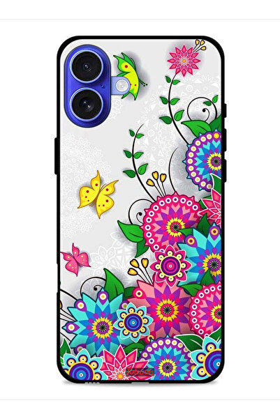 Tolwak غطاء حماية لجهاز آيفون 16 من آبل، زهور ماندالا