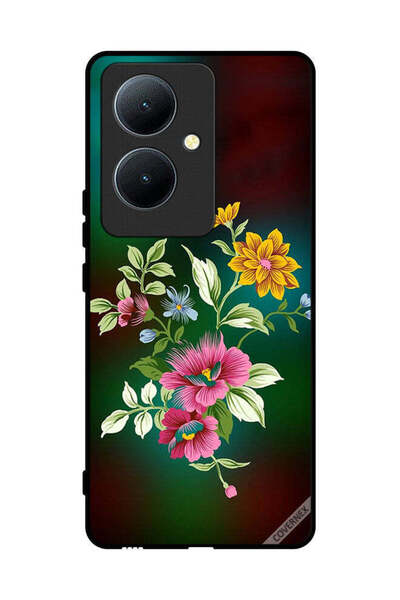 Covernex غطاء حماية لهاتف Vivo Y78 5G برسومات زهور عالية الدقة