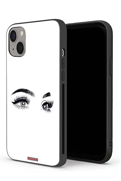 Tolwak جراب حماية لجهاز Apple iPhone 13 mini برسومات عيون فنية
