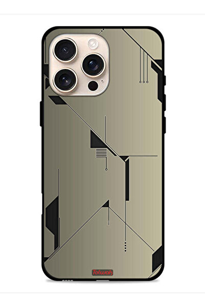 Tolwak غطاء حماية لجهاز Apple iPhone 16 Pro Max بتصميم تجريدي بسيط من الفن ال...