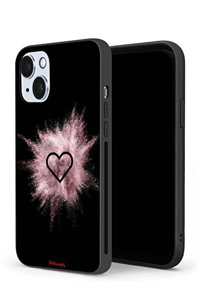 Tolwak جراب حماية لهاتف Apple iPhone 14 Plus على شكل قلب لامع
