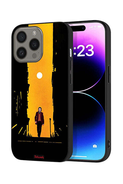 Tolwak غطاء حماية لجهاز Apple iPhone 15 Pro بتصميم جوكر، عمل فني رقمي تجريدي