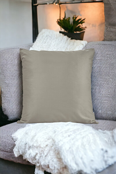 ASDİVA MALCOLM Husă de pernă decorativă din țesătură moale din catifea gri de...