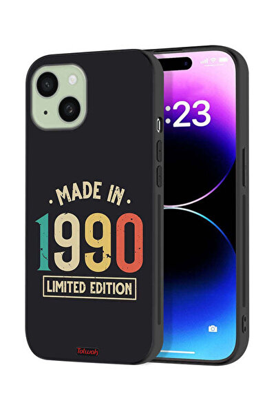 Tolwak غطاء حماية لجهاز Apple iPhone 15 Plus، إصدار محدود، صنع في عام 1990