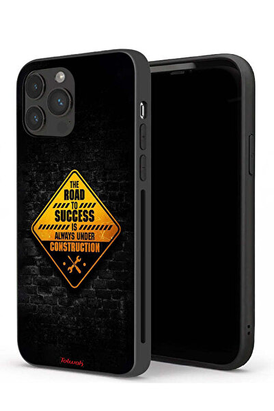 Tolwak جراب حماية لجهاز Apple iPhone 13 Pro الطريق إلى النجاح دائمًا قيد الإنشاء