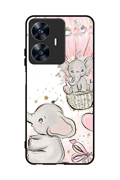 Covernex غطاء حماية لهاتف Realme C55 برسومات فيلة صغيرة