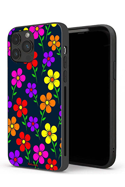 Tolwak غطاء حماية لجهاز Apple iPhone 13 Pro - زهور ملونة