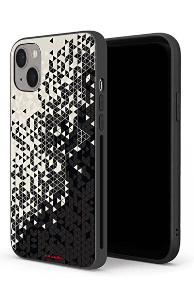 Tolwak حافظة حماية لجهاز Apple iPhone 13 بنمط مثلث فني رقمي