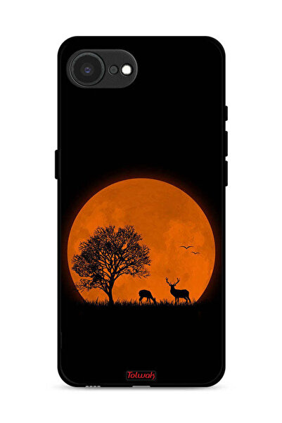 Tolwak غطاء حماية لجهاز Apple iPhone 16e برسومات قمر المساء