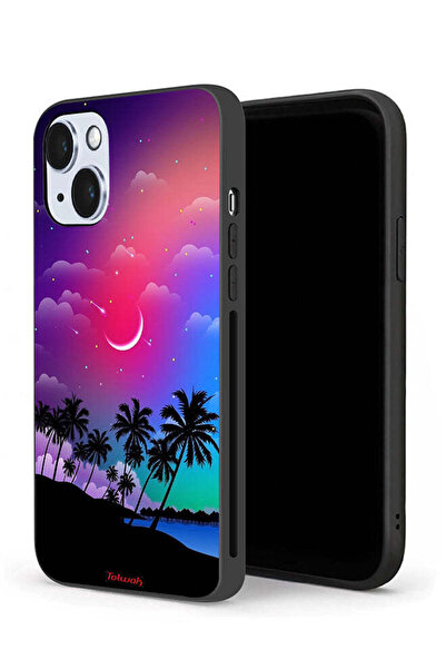 Tolwak غطاء حماية لجهاز Apple iPhone 14 Plus برسومات القمر في الليل