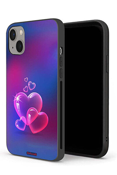 Tolwak غطاء حماية لجهاز Apple iPhone 13 mini بتصميم قلوب مائية