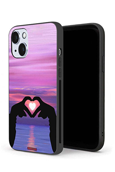 Tolwak جراب حماية لجهاز Apple iPhone 14 بتصميم قلب وقمر