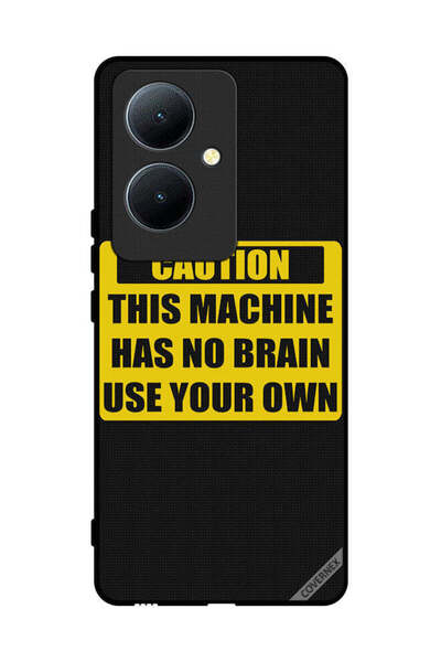 Covernex غطاء حماية لهاتف Vivo Y78+ 5G تحذير: هذا الجهاز لا يحتوي على دماغ اس...