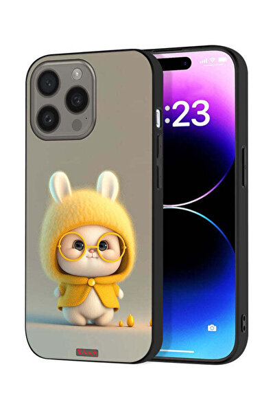 Tolwak غطاء حماية لجهاز Apple iPhone 15 Pro Max بتصميم أرنب صغير