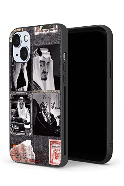 Tolwak غطاء حماية لجهاز آيفون 14 بلس من آبل، ملصق الملك فيصل العتيق