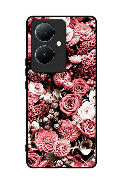 Covernex Protective Case Cover For Vivo Y78+ 5G Peach Roses