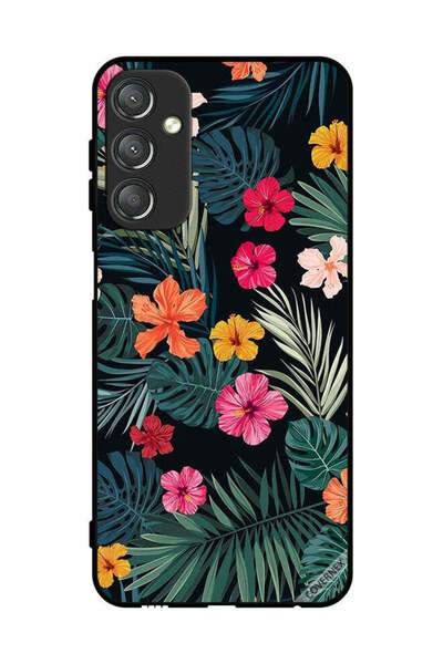 Covernex غطاء حماية لهاتف سامسونج جالاكسي A24 4G، زهور متعددة الألوان وريش أخ...