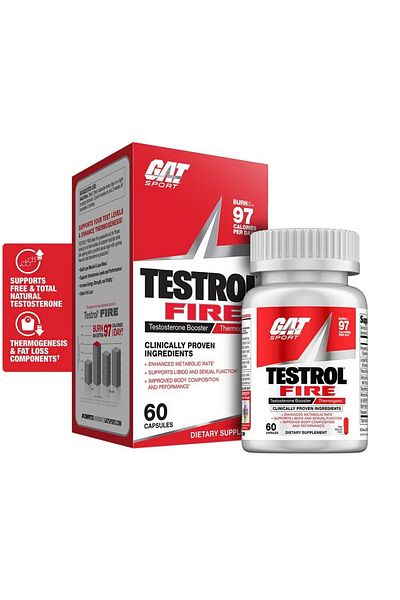 GAT SPORT تيسترول فاير، 60 قرصًا، 30 حصة