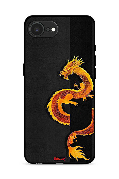 Tolwak Apple iPhone 16e Protective Case Cover Dragon Art