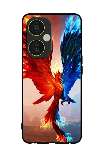 Covernex غطاء حماية لهاتف OnePlus Nord CE 3 Lite بخلفية نسر النار والماء