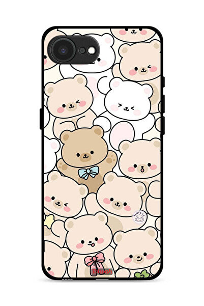 Tolwak غطاء حماية لجهاز Apple iPhone 16e بنقشة الدببة