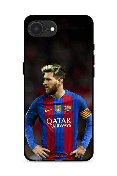 Tolwak غطاء حماية لهاتف أبل آيفون 16e ميسي برشلونة