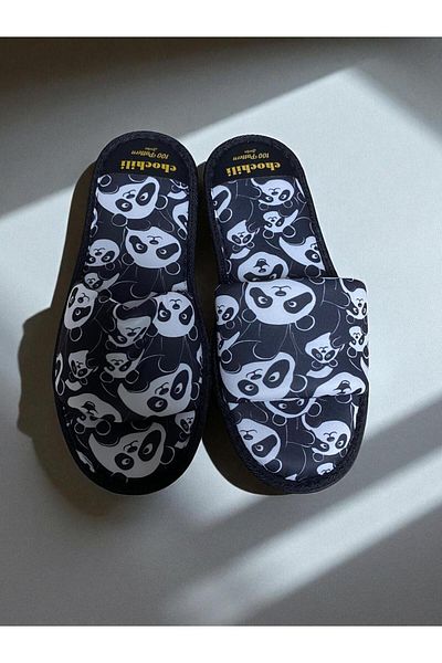Chochili Unisex Panda Patterned House Slippers