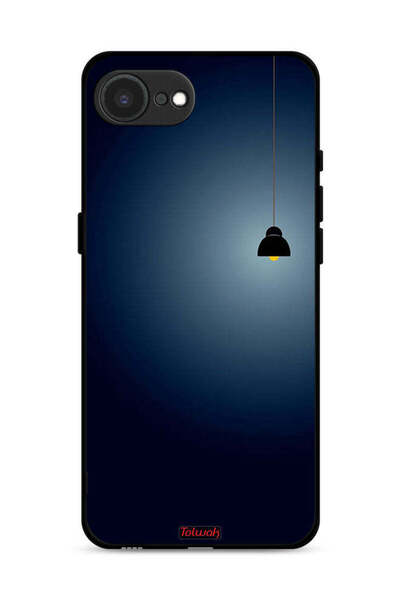 Tolwak غطاء حماية لجهاز Apple iPhone 16e بتصميم فني معلق بإضاءة