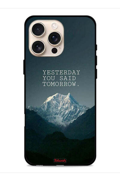 Tolwak غطاء حماية لجهاز Apple iPhone 16 Pro - أمس قلت غدًا